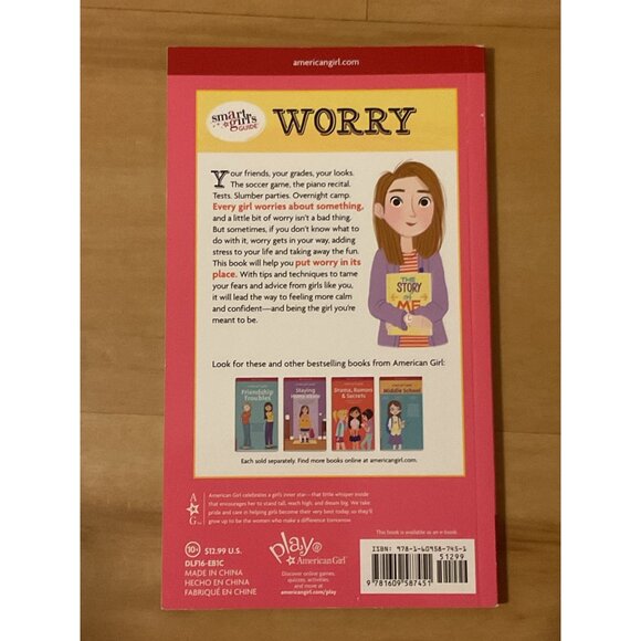 American Girl Smart Girls Guide Worry how to feel less stressed and have fun - Picture 3 of 3